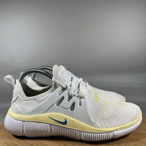 Nike Acalme White Yellow  2019 Size 8.5 Women Shoes Sneakers AQ7459-102
